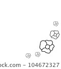 floral corner pattern 104672327