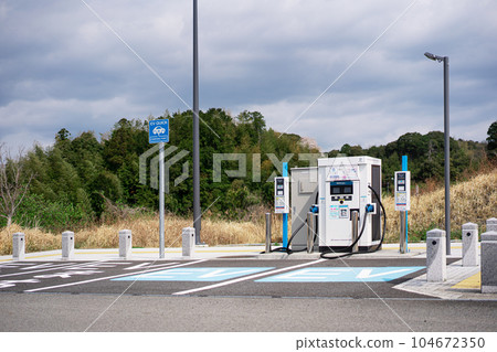 電動汽車充電站停車場 電動汽車充電站停車場 104672350
