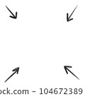 arrow corner 104672389