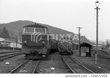 Railway National Railways Train Locomotive DD54 DD51 Sonobe San'in Main Line Kyoto Exit 104672484