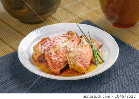 Stewed red fish Stewed red fish 104672528