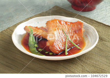 Stewed red fish Stewed red fish 104672529