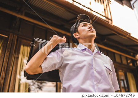 有時代感的帥氣男高中生 104672749