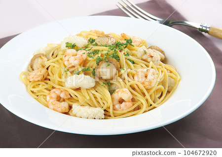 美味的海鮮麵食 104672920