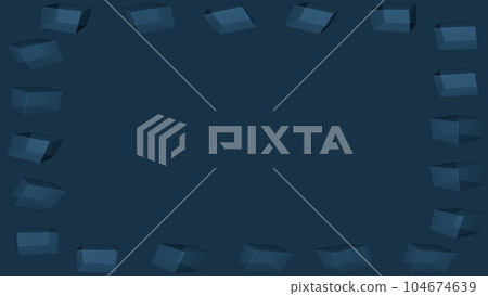 Frame with simple cubes 104674639