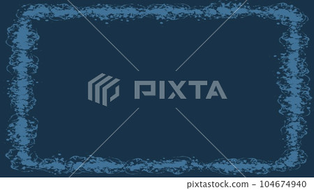 優雅的藍色墨水框架 104674940