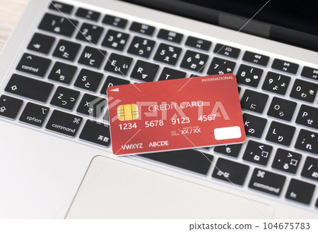 Internet shopping image credit card 104675783