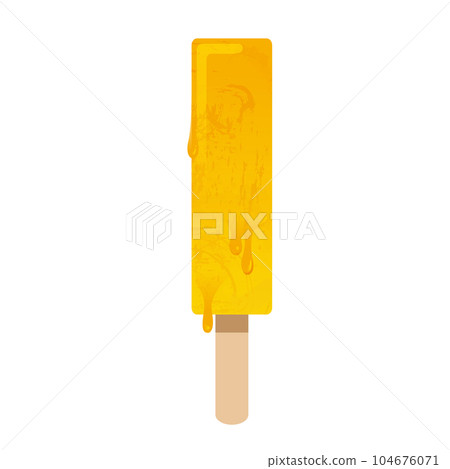 melting ice cream stick 104676071