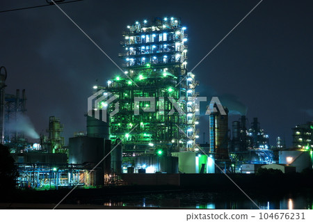 川崎荻町工廠夜景 川崎荻町工廠夜景 104676231
