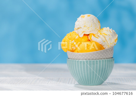 Refreshing ice cream Refreshing ice cream 104677616