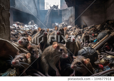 The rat kingdom in the landfill. The rat kingdom in the landfill. 104677918