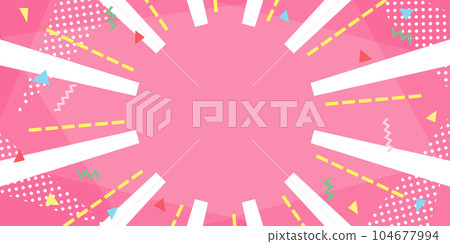 Vivid and colorful color scheme concentration line background Vivid and colorful color scheme concentration line background 104677994