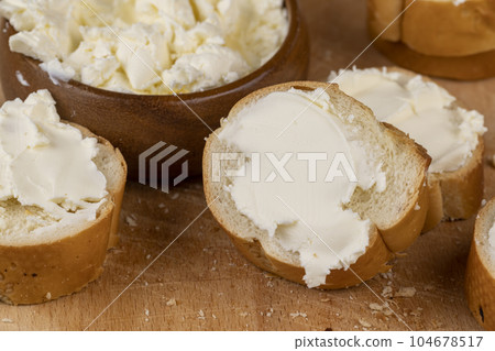 fresh soft cheese for cooking different types of food fresh soft cheese for cooking different types of food 104678517