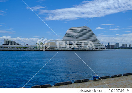 Kobe Port and Aozora 104678649