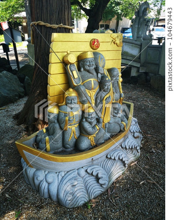 Seven Lucky God Stone Statues Seven Lucky God Stone Statues 104679443