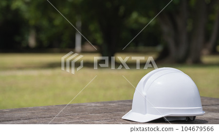 Helmet | Image of construction industry, manufacturing industry, etc. 104679566
