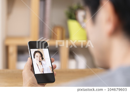 藥劑師在線用藥指導圖像智能手機 藥劑師在線用藥指導圖像智能手機 104679603