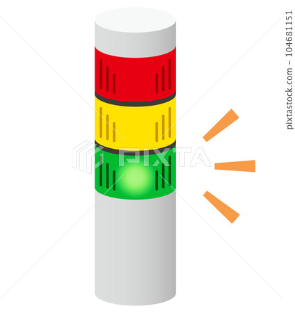 分層信號燈藍色照明插圖 104681151