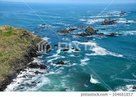 Early summer scenery of Cape Erimo in Hokkaido Early summer scenery of Cape Erimo in Hokkaido 104681857