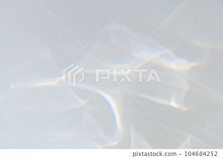 Blurred Water shadows and light refraction texture overlay effect on white wall Blurred Water shadows and light refraction texture overlay effect on white wall 104684252