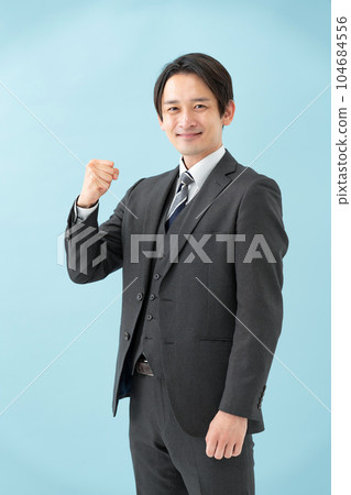 Business male guts pose Business male guts pose 104684556