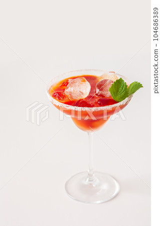 Alcoholic drink with tomato juice Alcoholic drink with tomato juice 104686389
