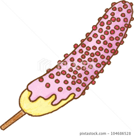 Chocolate Banana_Strawberry Chocolate & Strawberry Grainy Topping Chocolate Banana_Strawberry Chocolate & Strawberry Grainy Topping 104686528