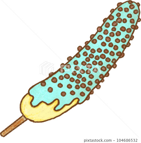 Chocolate banana_chocolate mint flavor 104686532