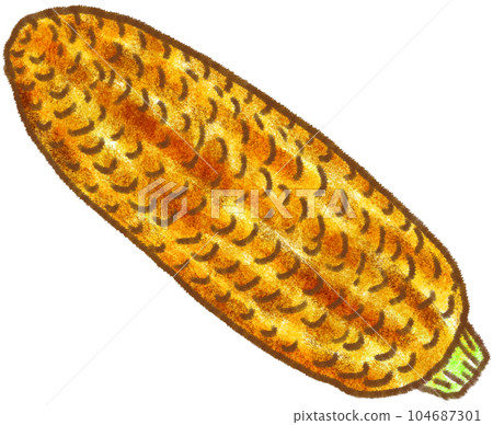 節日攤位美食_烤玉米 104687301