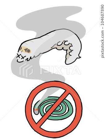 不要在蠶附近使用蚊香! 不要在蠶附近使用蚊香! 104687890