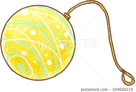 水氣球_溜溜球勺_黃色水氣球 104688218