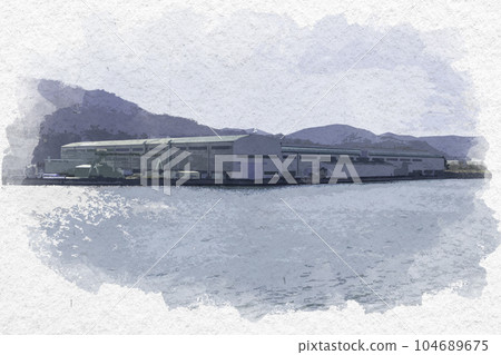 Watercolor-like IHI Aioi Factory, Aioi City, Hyogo Prefecture Watercolor-like IHI Aioi Factory, Aioi City, Hyogo Prefecture 104689675