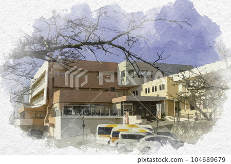 Watercolor-style Hotel Manyo Misaki, Aioi City, Hyogo Prefecture Watercolor-style Hotel Manyo Misaki, Aioi City, Hyogo Prefecture 104689679