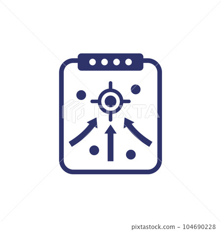 tactic, plan icon on white 104690228