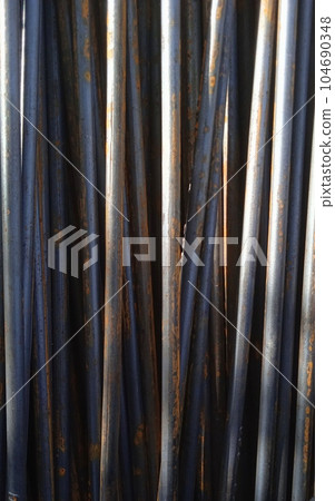 set reinforced steel metal iron background 104690348
