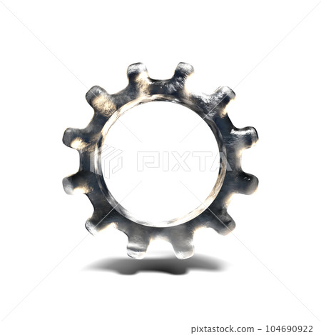 Gears on white background. simple circle. 104690922