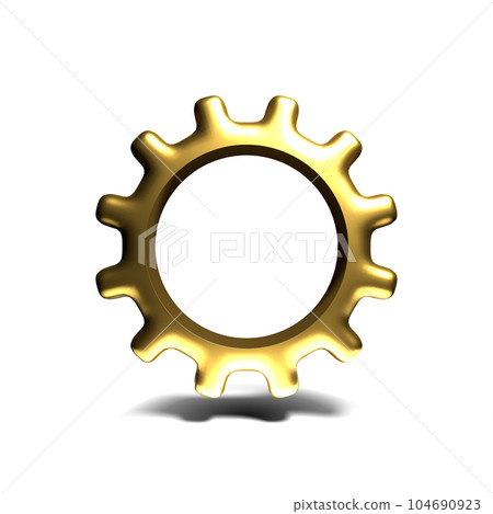 Gears on white background. simple circle. 104690923