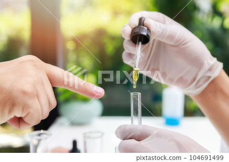 Team of researcher or scientists working in laboratory. 104691499