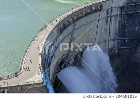 Hydro Power Station And People 104691819