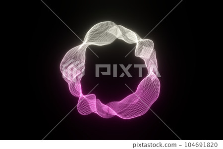 Futuristic colorful sphere of lines. Network connection big data. Abstract technology background. Place for text. 3d rendering. Futuristic colorful sphere of lines. Network connection big data. Abstract technology background. Place for text. 3d rendering. 104691820