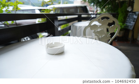 cafe terrace ashtray 104692450