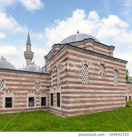 Semsi Pasha Mosque, an Ottoman mosque located in Uskudar, Istanbul, Turkey, by Bosphorus Strait, designed by Mimar Sinan Semsi Pasha Mosque, an Ottoman mosque located in Uskudar, Istanbul, Turkey, by Bosphorus Strait, designed by Mimar Sinan 104692593