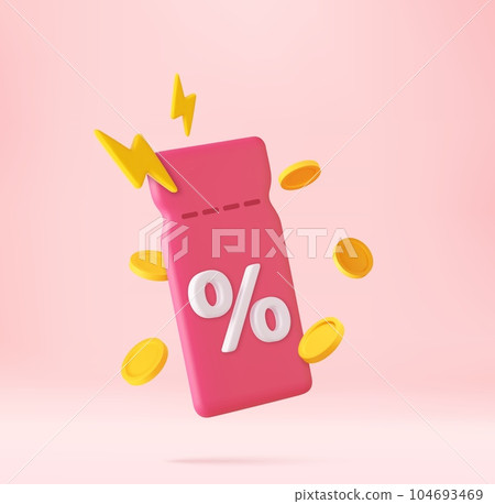 Voucher card cash back template design with coupon code promotion 104693469