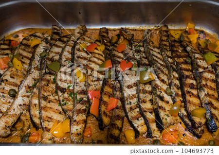 fish on the grill fish on the grill 104693773