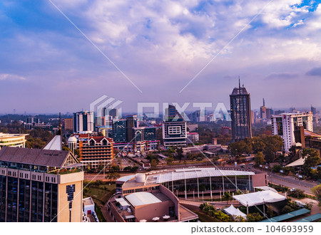 Skyline Skyscrapers Cityscapes of Nairobi City County Kenya's Capital cityscap with sky and skyscrapers in the evening Skyline Skyscrapers Cityscapes of Nairobi City County Kenya's Capital East Africa Skyline Skyscrapers Cityscapes of Nairobi City County Kenya's Capital cityscap with sky and skyscrapers in the evening Skyline Skyscrapers Cityscapes of Nairobi City County Kenya's Capital East Africa 104693959