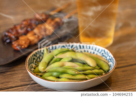 [晚間飲品]毛豆烤雞肉串[開胃菜] 104694255