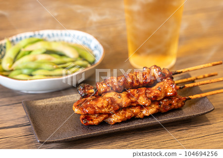 [晚間飲品]毛豆烤雞肉串[開胃菜] 104694256