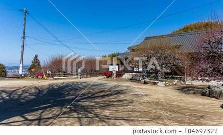 Fukoji Temple Precinct Scenery ``Garyubai Trees Over 450 Years Old'' Omuta City 104697322