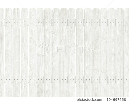 White wooden fence background A 104697668