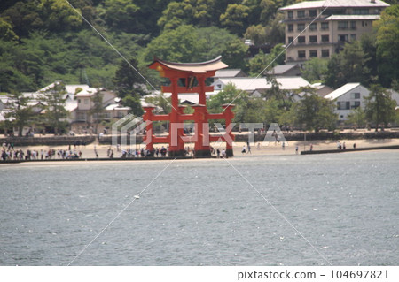 安藝國宮島的初夏的一天 安藝國宮島的初夏的一天 104697821